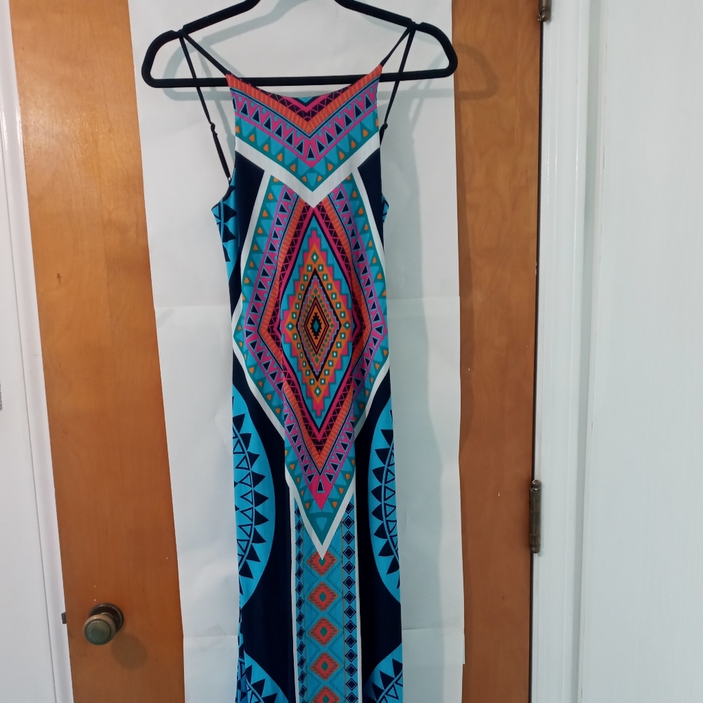 Fashion Nova, Size Small, Maxi, Boho geometric pattern
